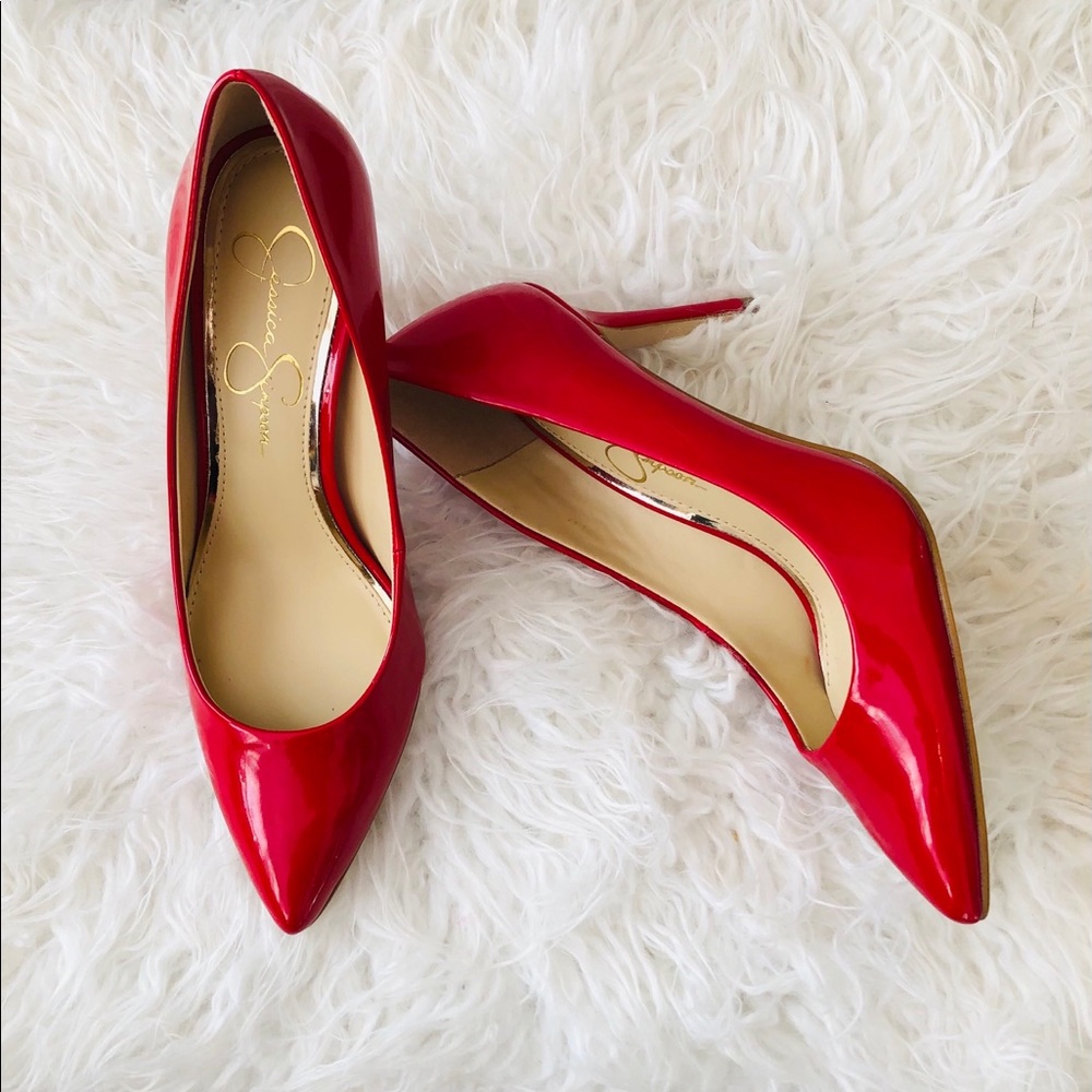 Jessica Simpson Red Pump Size 6